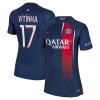 Camiseta de fútbol Paris Saint-Germain 2023-24 Vitinha 17 Primera Equipación - Mujer